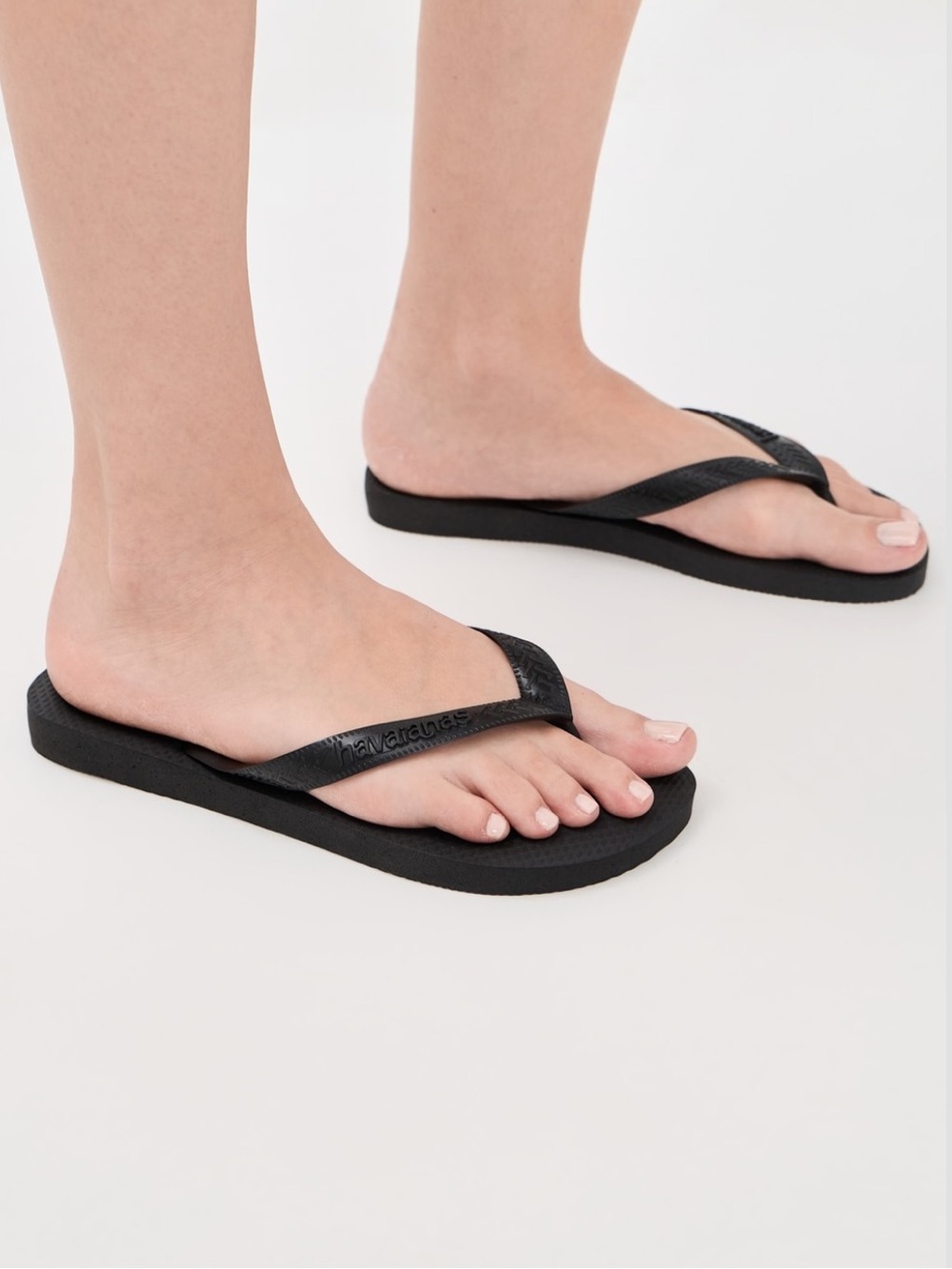 NWT Havaianas Black Classic Top Flip Flops 37/38 - Picture 5 of 5